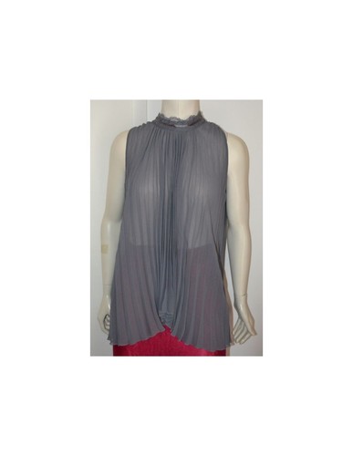 Transparente plissee bluse - bluse, gr