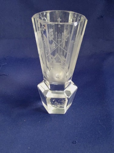 Seltenes freimaurer glas - freimaurer-glas,