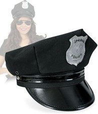 Polizeimütze in Schwarz
