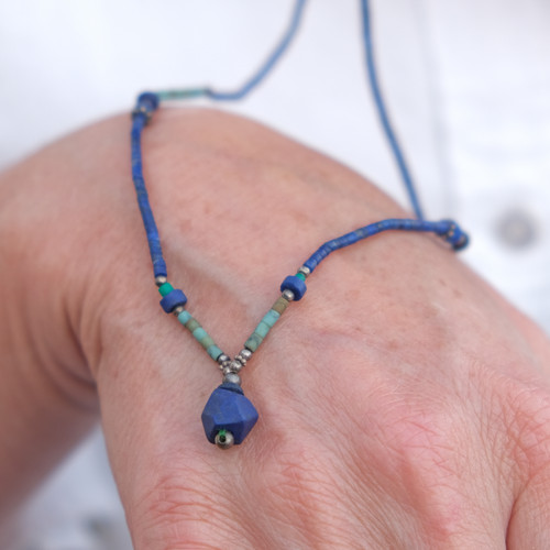 Halskette lapis lazuli türkis - lapis,