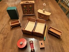 DDR Puppenstube Möbel Bauernmöbel Schlafzimmer Landhausstil bemalt
