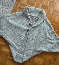 Khujo strickjacke Pullover Poncho Grau Oversize Gr. 38