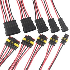 Auto Stecker Steckverbinder Steckverbindung 2-6 Polig Wasserdicht KFZ Kabel