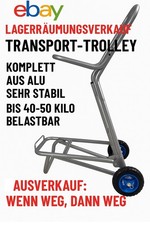 Trolley Sackkarre Transportwagen aus Aluminium klappbar sehr stabil NEU! Restpos