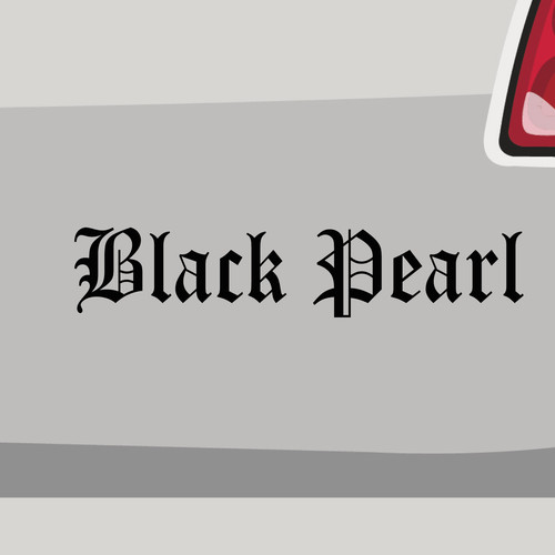 Aufkleber black pearl spruch - black,
