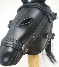 Ledermaske, schwarz, Leather Mask, Pony, Horse, Pferdemaske, Gaulmaske