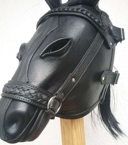 Ledermaske schwarz leather - ledermaske,, schwarz,