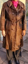 Pelzmantel Bisam (?) braun