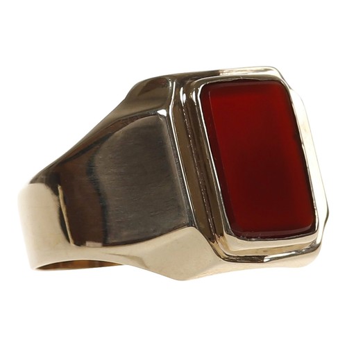 Herren ring gold 333 mit - in,