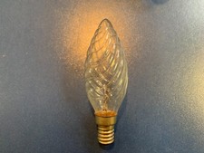 KERZENLAMPE E14 16V 4W ERSATZKERZE GEDREHT KLAR KERZE LAMPE LICHTERKETTE