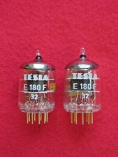 Matched pair E180F TESLA NEU Röhre GOLDPINS Tube NEW Valve Valvula 6688 Paar