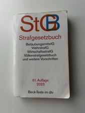 Strafgesetzbuch 61. Auflage