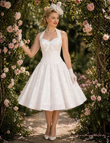 50er jahre hochzeitskleid - jahre,