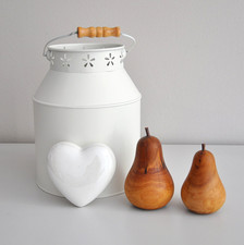 Weisses Deko-Herz aus Keramik