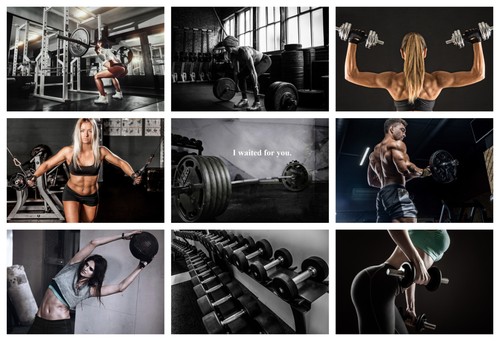 Gym workout fitness poster - fitness,