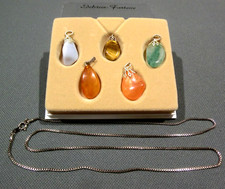 Edelstein anhänger set mit - edelstein-anhänger-set,