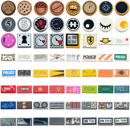 Lego bedruckte teile aufkleber - lego,