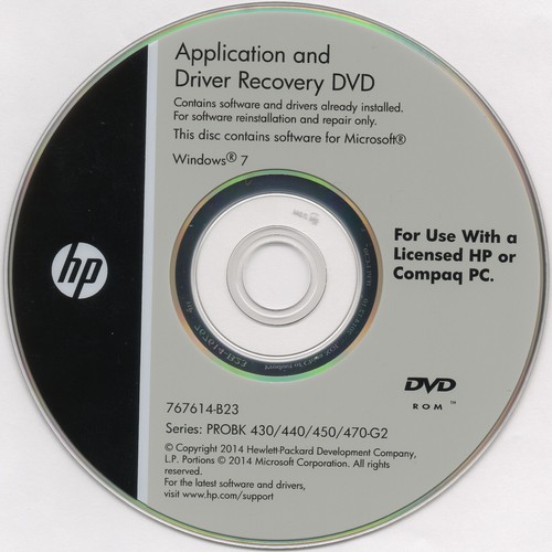 Driver recovery dvd hp - driver,