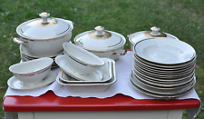 Mitterteich Bavaria Speiseservice Teller Goldrand Suppenterinen Saucieren Schale