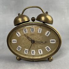Alter goldener ovaler Wecker Goldbuhl West Germany Vintage