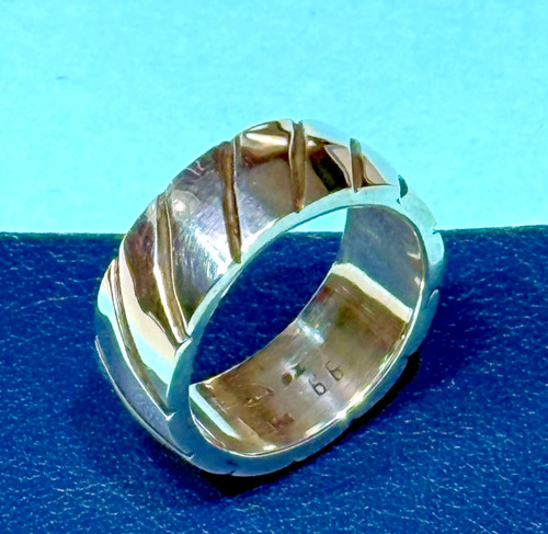 925er silber herrenring - gr, 66