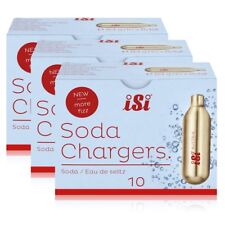 iSi Soda Chargers Sodakapseln 10 Kapseln - Für sprudelndes Wasser 84g (3er Pack