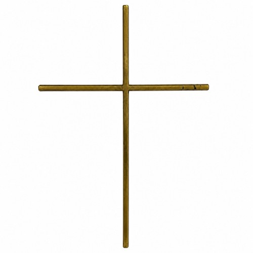 Massives wandkreuz messing - massives,
