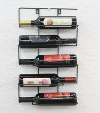 Weinregal Metall Schwarz Wand
