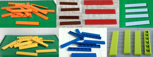 Lego fliese 1x6 - lego,