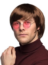 Pilzkopf Perücke Herren braun