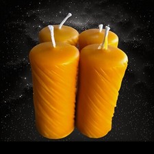 4 Stück Bienenwachs Stumpen