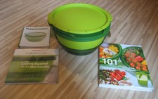 101° MicroGourmet Dampfgarer # 5 tlg. # Tupperware # + Rezeptbuch 101 Rezepte