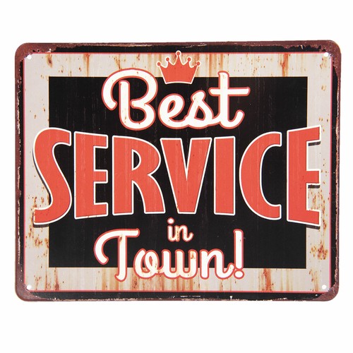 Blechschild best service - blechschild, "best