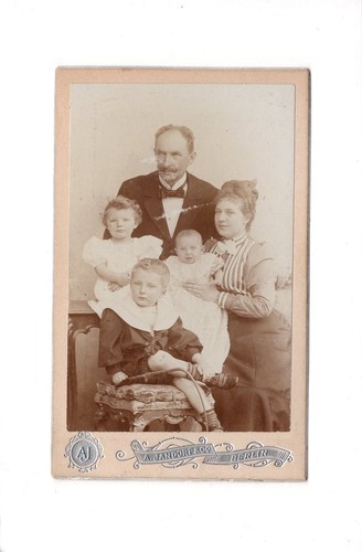 Cdv foto schönes familienbild - cdv,