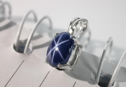 Ovalschliff blau lindy - blau, stern