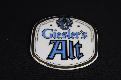 Zapfhahnschild giesler alt - zapfhahnschild, giesler´s