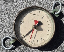 alte Federzugwaage Hängewaage Kaufmannswaage 0 - 25Kg Waage Bastler