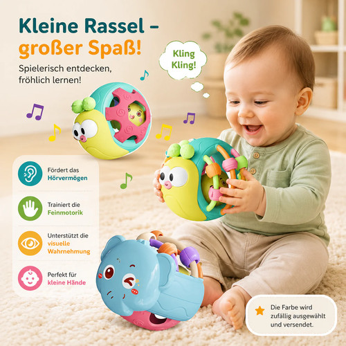 Baby greifball mit - baby, rassel