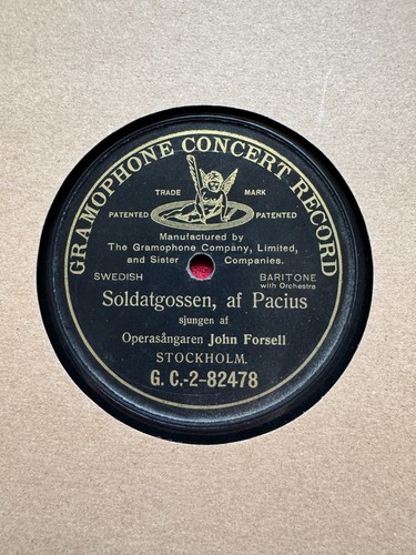 78rpm baritone john forsell - 78rpm,,