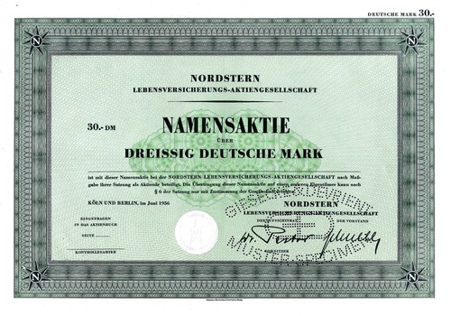 Nordstern lebensvers 1956 - ag,