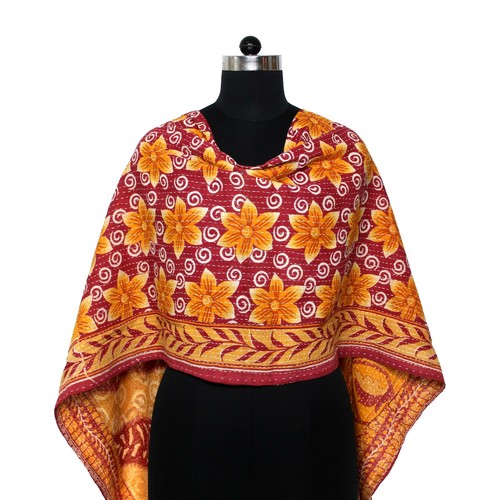 Baumwolle kantha schal - baumwolle,