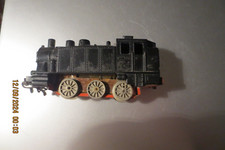 Alte Lok Dampflok für Modelleisenbahn Marke unbekannt schwarz rot alt Schmalspur