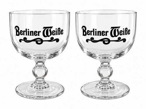 Berliner weiße glas - 2x,