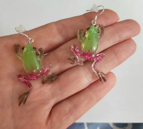 Frosch ohrringe 925 silber - ohrringe,,