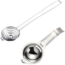 2 Stück Eiertrenner Edelstahl