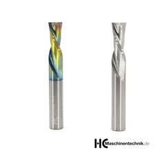 VHM Holzfräser Downcut, linksspiralisiert, CNC, Hartmetall, Hartholz, MDF, etc. 
