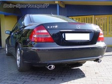 Ulter Duplex Sportauspuff Mercedes E-Klasse W211 E500 je 120x80mm oval