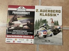 2 Programmhefte Motorrad Klassik 2019 Hockenheim und Auersberg