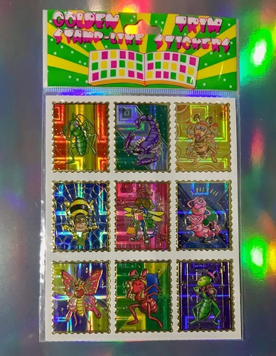 Briefmarken glitzer sticker - briefmarken,