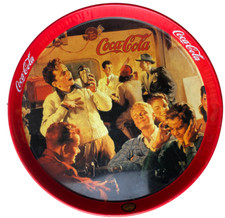 Coca Cola Burger King Werbung Tablett Metall 1990er Reklame Retro 90er Vintage